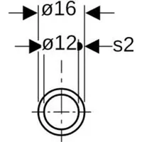 Geberit Systemrohr PB DN 12, d 16mm, Ro. 100