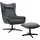 SalesFever Sessel und Hocker - schwarz),