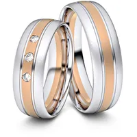 Trauringe Bautzen 750er Weifl-/Rotgold - 4404