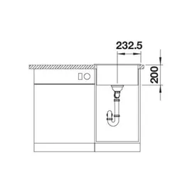 Blanco Naya 45 tartufo + Handbetätigung