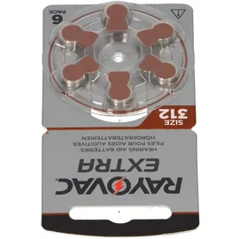 Rayovac Extra Advanced 312 PR41 6 St