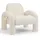 Makika Loungesessel Lia Bouclé 85 x 73 x 80 cm Weiß