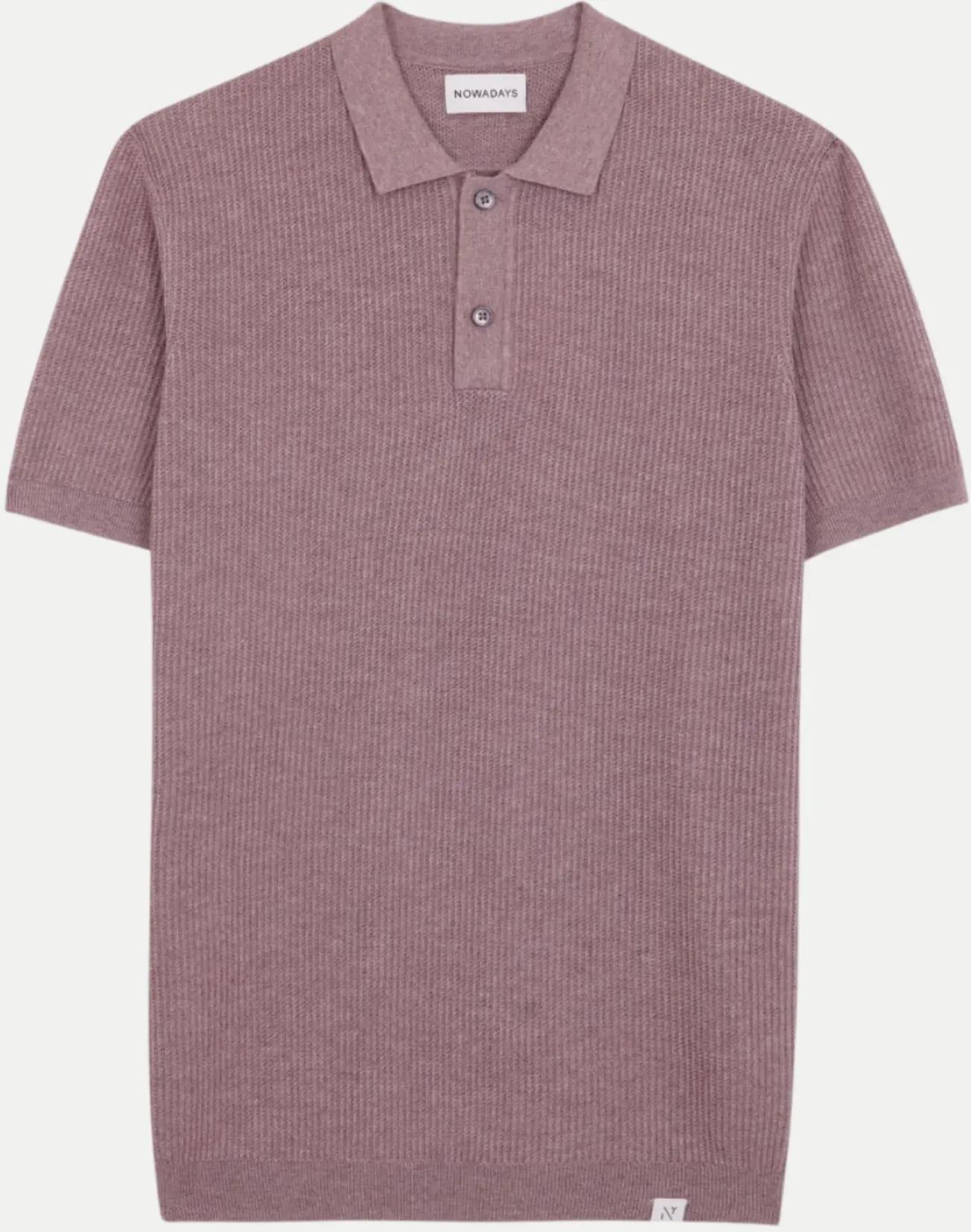 Poloshirt in Rippstruktur Violett XXL