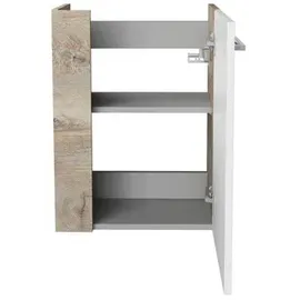 Fackelmann SBC Beckenunterschrank 45 cm Braun hell/Weiß, rechts