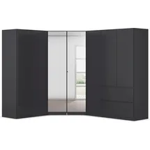 Rauch Schrank-Set Kleiderschrank Schrank Garderobe Wäscheschrank COSTA Größe 208x253 cm, (Set, 3-St., in 3 Ausstattungen BASIC/CLASSIC/PREMIUM), viel Platz, grifflose Front und Push-to-Open Funktion MADE IN GERMANY grau