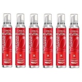 6 x 150 ml Loreal Paris Elvital Styliste Schaum Color-Glanz starker Halt 48H