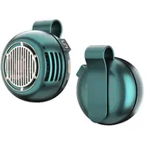 Amxcnoy 6-zoll-nackenventilator Ohne Rotorblätter, Tragbar Und Leise Mit 360°-luftstrom, Robustem Drehclip, Freihändiges Design, Ideal Fürs Büro, Grüne Farbe.