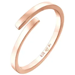 Elli Wickelring Offen Statement Geo 925 Silber rosefarben Damen 