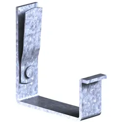 SAREI Dachrinnenträger, Nennweite: 75 mm, Stahl - silberfarben