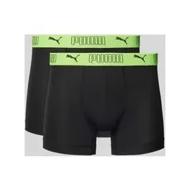 Puma Sport Microfiber Boxershorts Gelb / Schwarz M 2er Pack
