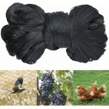 ZVD-15 m x 15 m schwarzes Vogelschutznetz, strapazierfähiges Vogelnetz, Hühnerstall-Volierennetz, Vogelschutznetz, Gemüse- und Obstgarten-Schutznetz