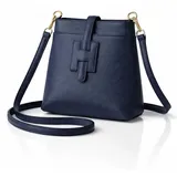 COLLEZIONE ALESSANDRO Holunder Umhängetasche Leder Marine