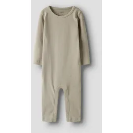 NAME IT "NBNNAKAL LS SUIT NOOS", Jungen, Gr. 80, N-Gr, beige (pure cashmere), Sweatware, Obermaterial: 95% Baumwolle, 5% Elasthan, unifarben, regular fit, Rundhals, Bodys Body