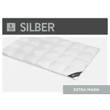 SPESSARTTRAUM »Silber«, extra warm, 100% Daunen, Bezug 100% Baumwolle, (1 St.), hergestellt in Deutschland, allergikerfreundlich weiß