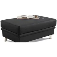 sit&more Hocker Mailand Kunstleder 102 x 45 x 69 cm Schwarz