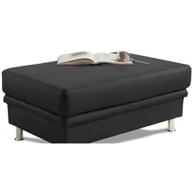 sit&more Hocker Mailand Kunstleder 102 x 45 x 69 cm Schwarz