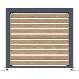 Westmann Boxa S Verkleidung Wärmepumpe Holzoptik Anthrazit 100x56x97 cm