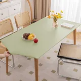 Morbuy Wasserdicht Rechteckige Elastische Tischdecke, Rechteckig Tischdecke mit Gummizug Spanntischdecke Gartentischdecke für Picknick Camping Partys (Salbeigrün,60x60cm)