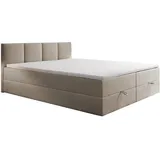 Trada Royal Boxspringbett 160 x 200 cm H3 Beige