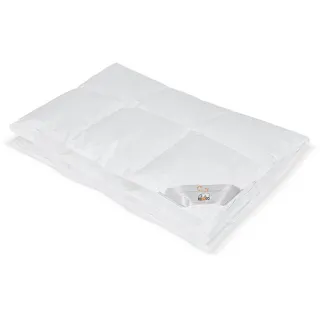 RIBECO Bettdecke Lara, weiße 155x220 cm weiß extrawarm