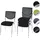 Mendler T401 schwarz / chrom 4er Set