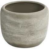 Dehner Keramik-Übertopf Romy, rund, Creme