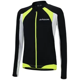 Airtracks Radtrikot Herren Fahrradtrikot Langarm Pro T Radtrikot - Jersey mit Quick Dry & Anti-UV » S M L XL XXL XXXL « schwarz XL