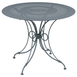 Fermob 1900 Tisch Stahl Ø 96 CM - Grau