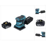 Makita DBO 480 T1 Akku Schwingschleifer 18 V 112 x 102 mm + 1x Akku 5,0 Ah - ohne Ladegerät