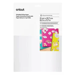 cricutTM bedruckbares Aufkleberpapier für Schneideplotter weiß 21,0 x 29,7 cm,