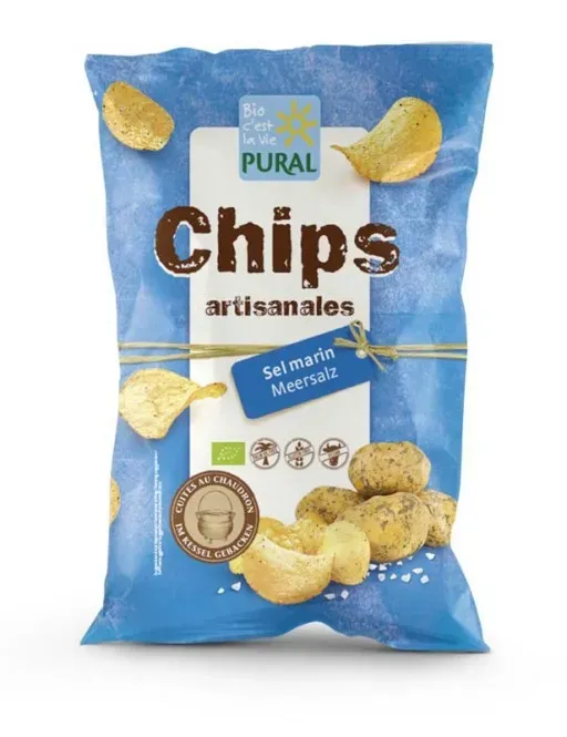 Pural Kartoffel Chips Meersalz bio