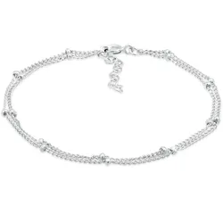 Armband ELLI "Layer Kugel Kettchen Basic Trend 925er Silber" Gr. 16, silber, Armbänder, Damen, 16cm, ohne Stein, Silber 925 (Sterlingsilber)