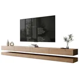 lookway SKY TV-Lowboard 280 cm Beige Holzwerkstoff
