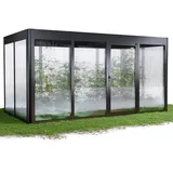 sunelements SunGarden Select Gewächshaus Aluminium Anthrazit SDP 10 mm 24,00 m2