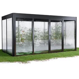 sunelements SunGarden Select Gewächshaus Aluminium Anthrazit SDP 10 mm 24,00 m2
