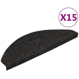 vidaXL Stufenmatten Selbstklebend 15 Stk. 65x22,5x3,5 cm Anthrazit