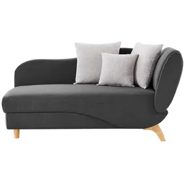 vente-unique Recamiere, Anthrazit, Textil, Uni, 1-Sitzer, 160x81x80 cm, Wohnzimmer, Sessel, Relaxliegen