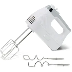 Briebe Elegance Handmixer Handrührgerät Konditorei-Spezial 5 Geschwindigkeiten + Turbo, HM1174WHT, Weiß