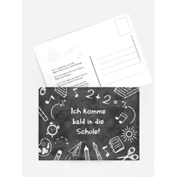 Einladungskarten Einschulung selbst gestalten mit Spruch und Fotos im Onlinedesigner bei Meine-Kartenmanufaktur.de