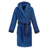 Erwin Müller Kinder-Kapuzenbademantel Hai Walk-Frottier blau | Gr.: 134/140