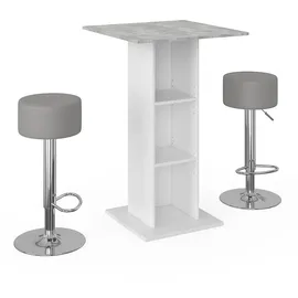 Vicco Bartisch Rodeo 70 x 70 cm Weiß/Beton