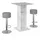 Vicco Bartisch Rodeo 70 x 70 cm Weiß/Beton