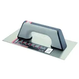 Bellota 5861-1 BIM INOX - Edelstahl-Glättekelle mit Zwei-Material-Griff für Fertigstellungs- und Gipsarbeiten, 300 x 250 mm
