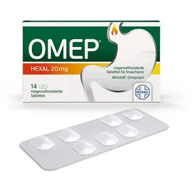 Hexal OMEP HEXAL 20 mg magensaftresistente Tabletten 14 St