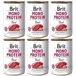 BRIT Mono Protein Beef 6x400 g Monoprotein-Lebensmittel Rindfleisch