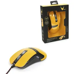 Omega Varr Raton Om-270 Gaming 1200-1600-2400-3200Dpi Amarillo