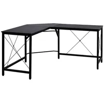 Homcom Eckschreibtisch BxH: 150 x 76 cm - Schwarz