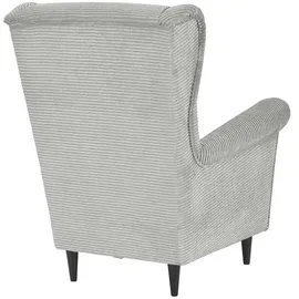 Smart Sessel Hubertine Kunstleder 82 x 102 x 89 cm Grau