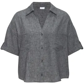 Buffalo Kurzarmbluse grau 38