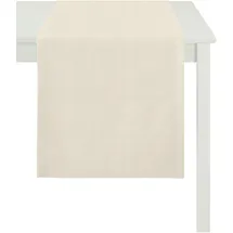 APELT Tischläufer Alaska 48 x 150 cm Mischgewebe Beige Creme
